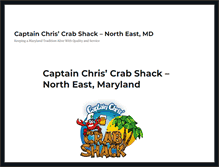 Tablet Screenshot of captainscrabs.com